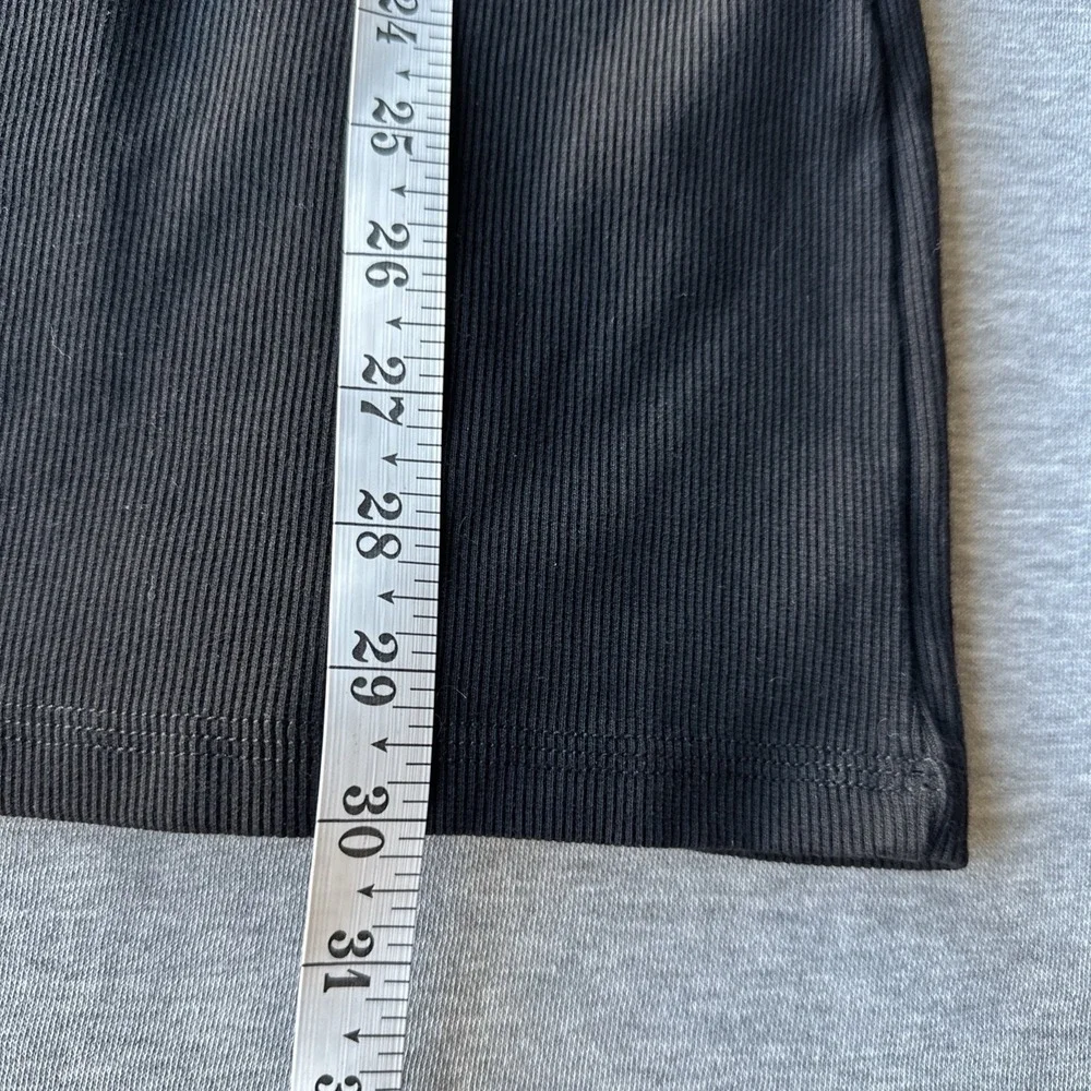 Nike Women's Bodycon Black Dress Size Small Sportswear Essential Ribbed Knit